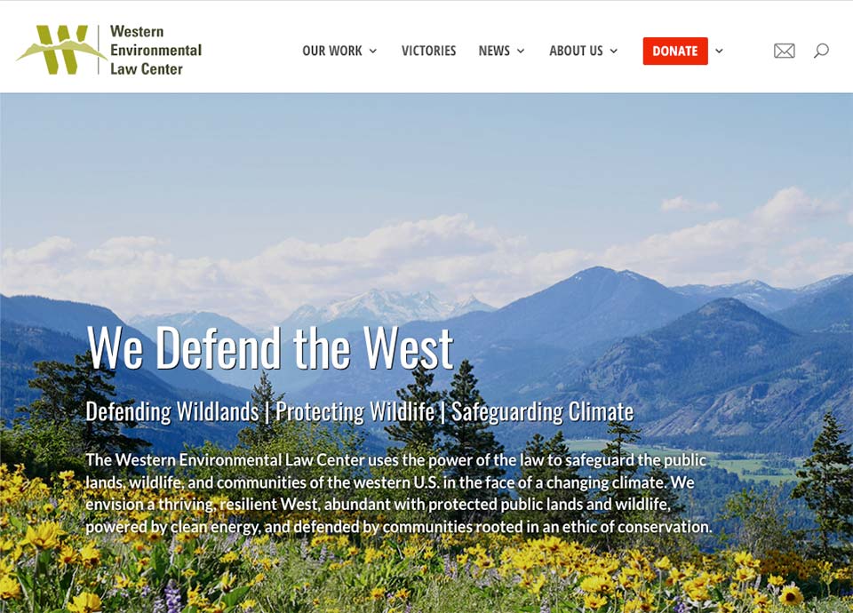 Wordpress website development - Western Environmental Law Center
