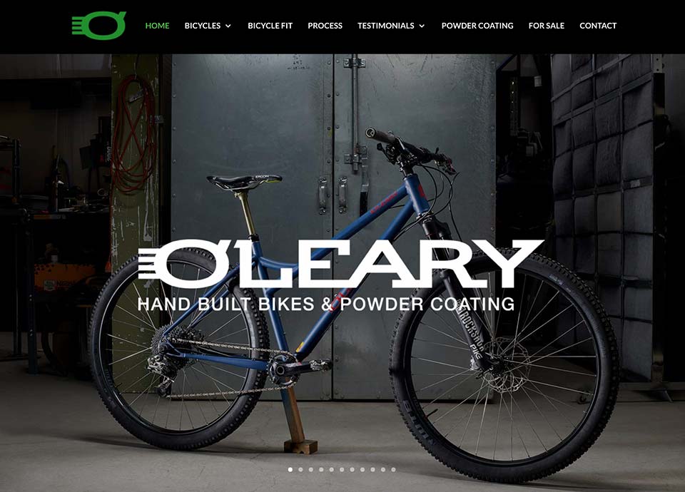 Wordpress website development - O'Leary Built Bicycles